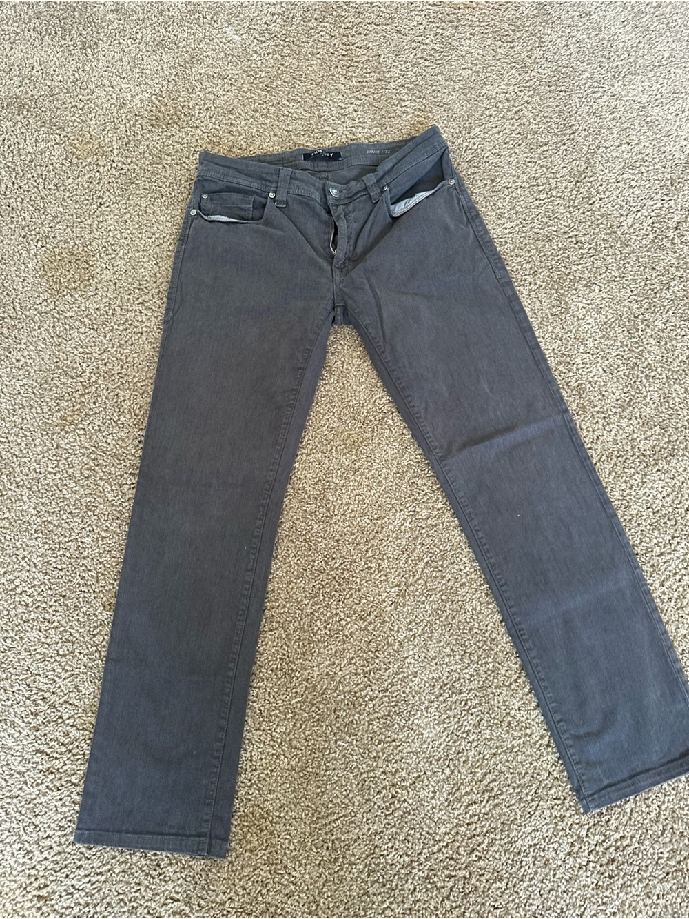 Fidelity Straight Leg Gray Men's Jeans
